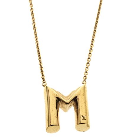 louis vuitton letter necklace price|louis vuitton necklaces men's.